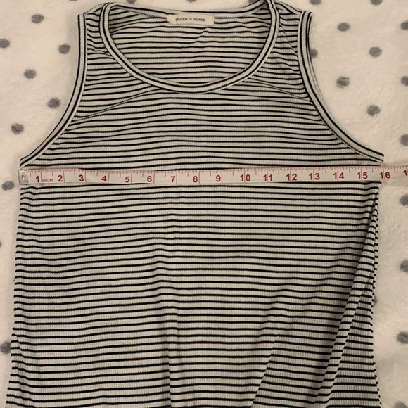 Caution to the Wind Striped Tank Top Small - Picture 4 of 5